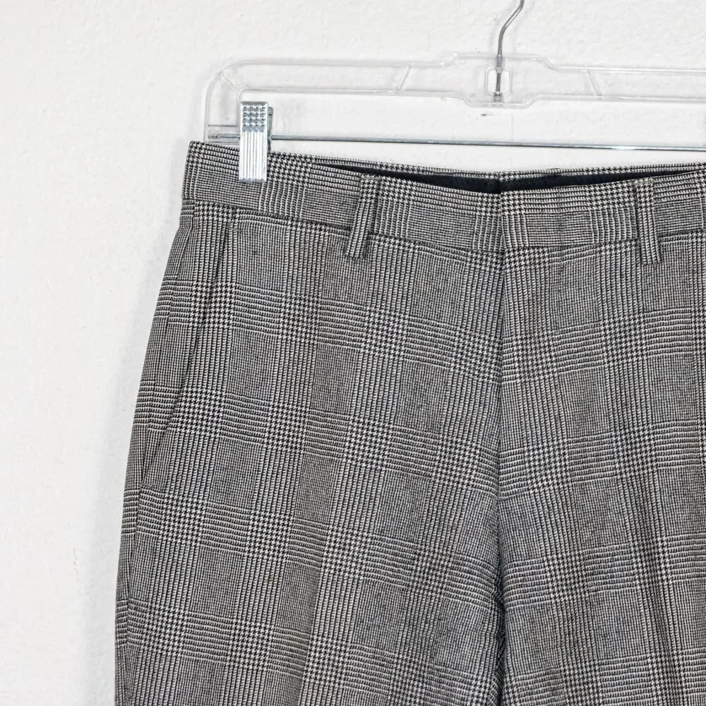 J.Crew Ludlow Slim Houndstooth Tweed Pant Wool Vitale Barberis Cononico 29
